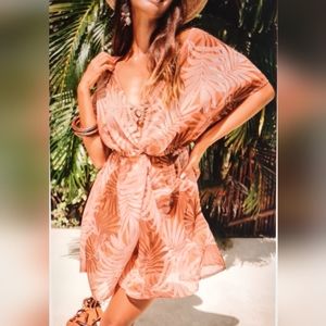 Cupshe leaf print dress